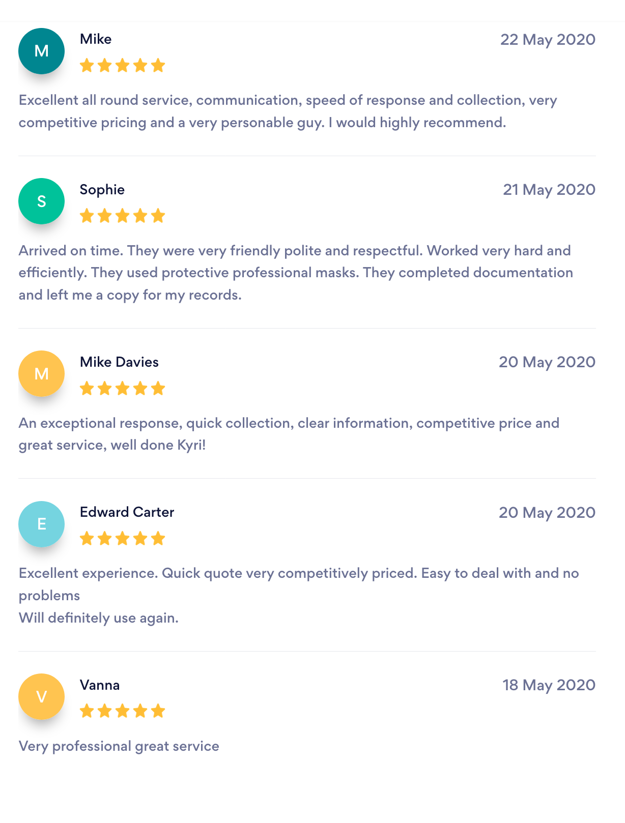 Happy Customer Reviews - KP Asbestos Waste Removal Happy Customer Reviews - KP Asbestos Waste Removal